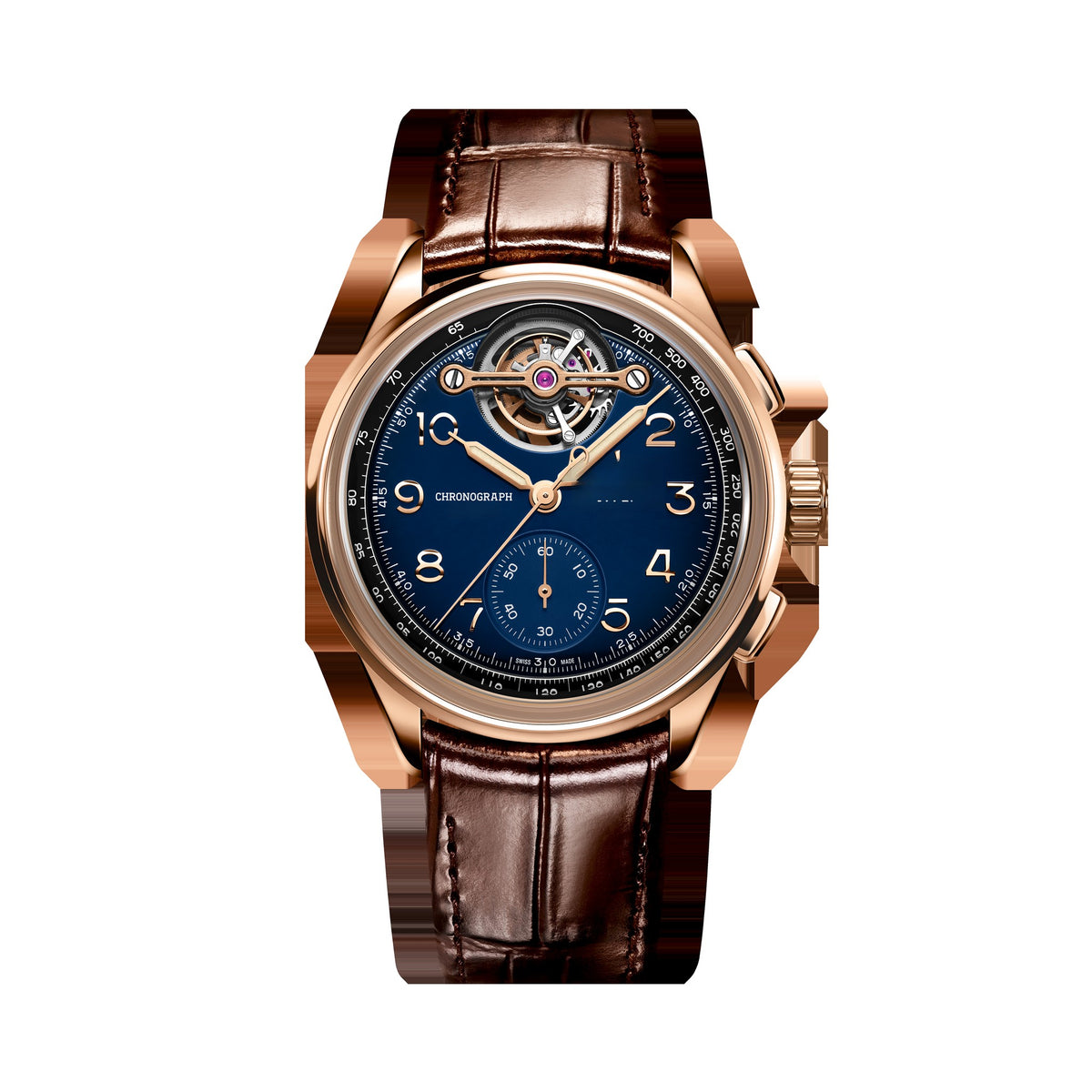 Chronograph Blue 18K Rose Gold 42mm (2)