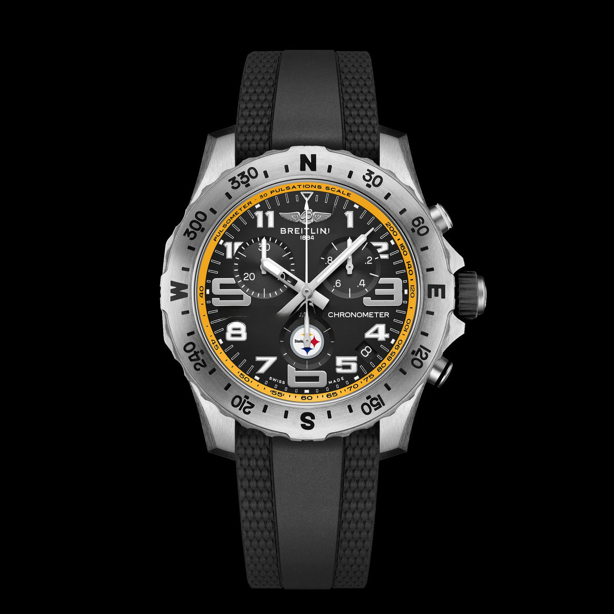 Classic Black Steel 44mm