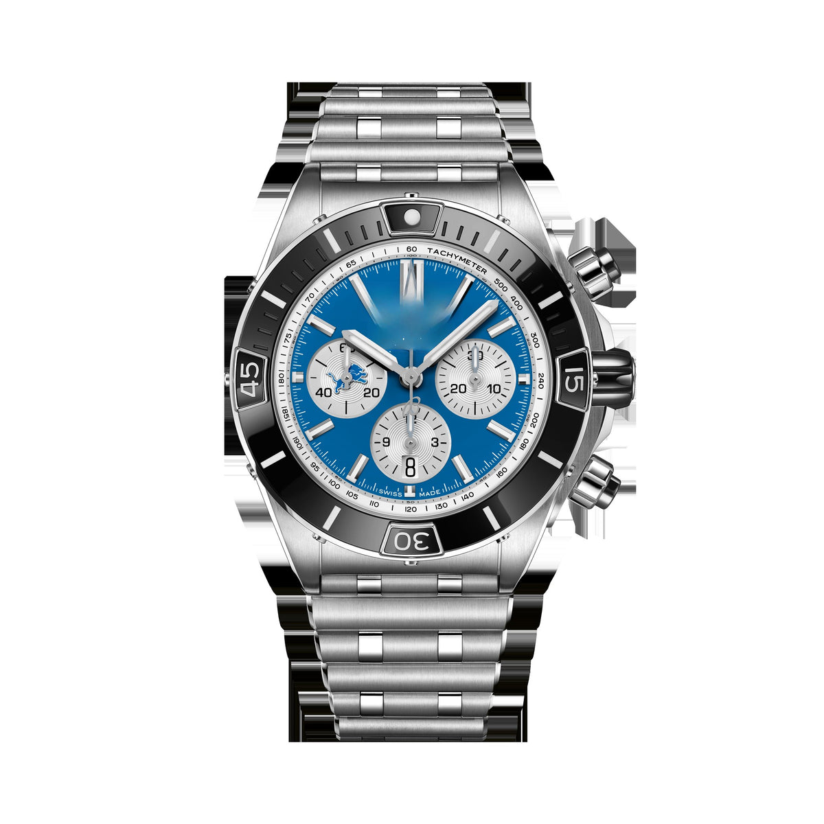 Chronograph Blue Stainless Steel 44mm (3)
