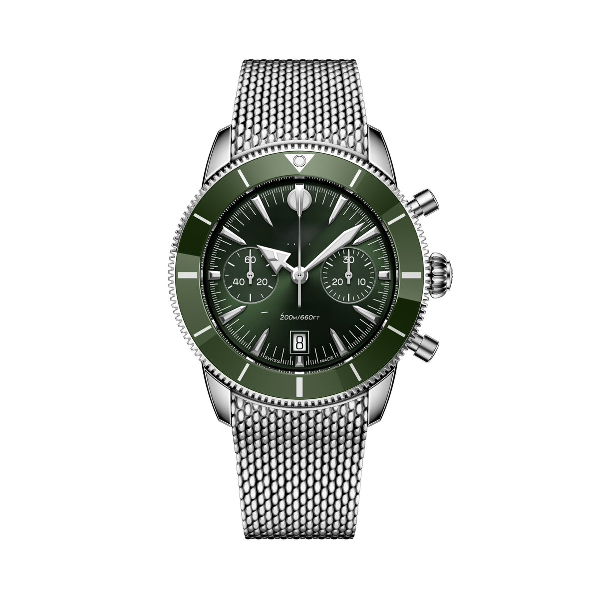 Chronograph Green Steel 42mm (4)