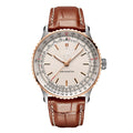 Chronograph Silver 18K Rose Gold 41mm