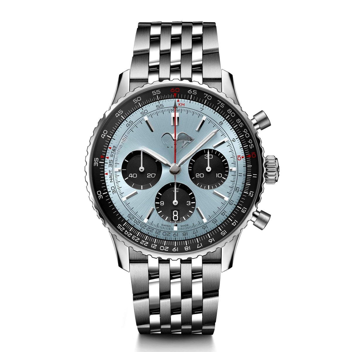 Classic Blue Stainless Steel 43mm (4)
