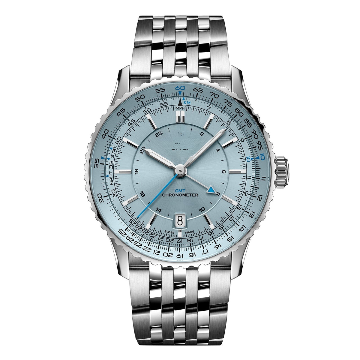 Chronograph Blue Stainless Steel 41mm (3)