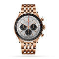 Classic Silver 18K Rose Gold 46mm