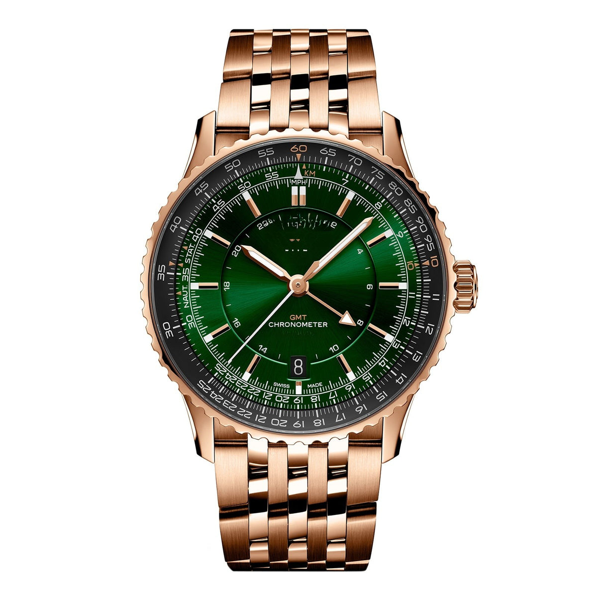 Chronograph Green 18K Rose Gold 41mm