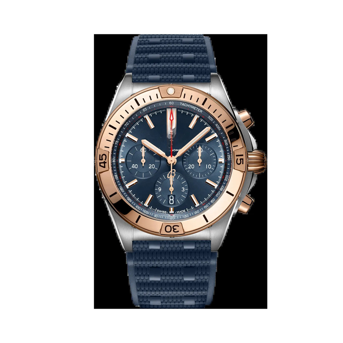 Chronograph Blue 18K Rose Gold 42mm (5)