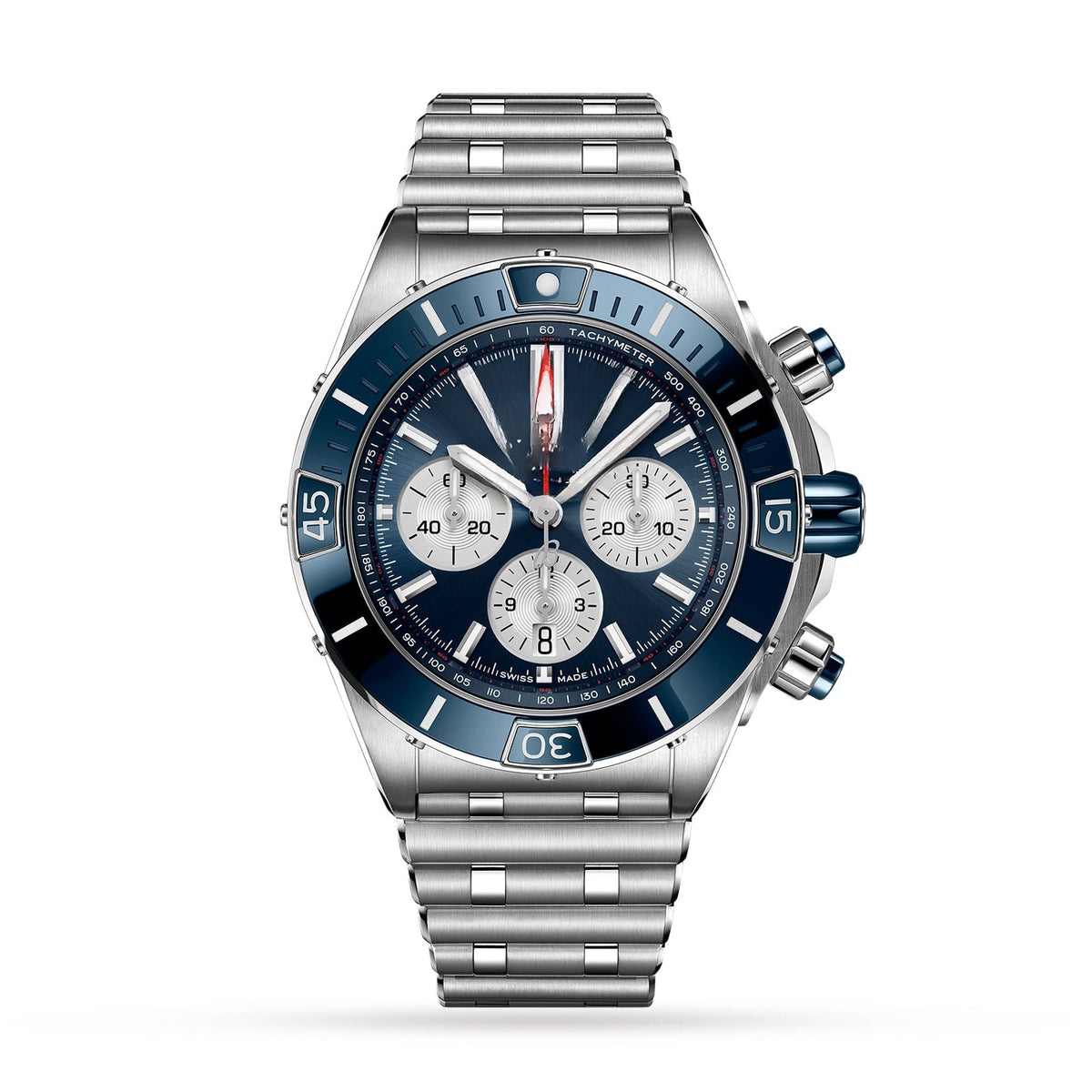 Chronograph Blue Stainless Steel 44mm (7)