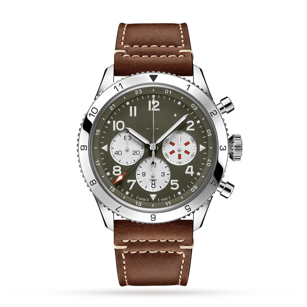 Classic White Stainless Steel 46mm