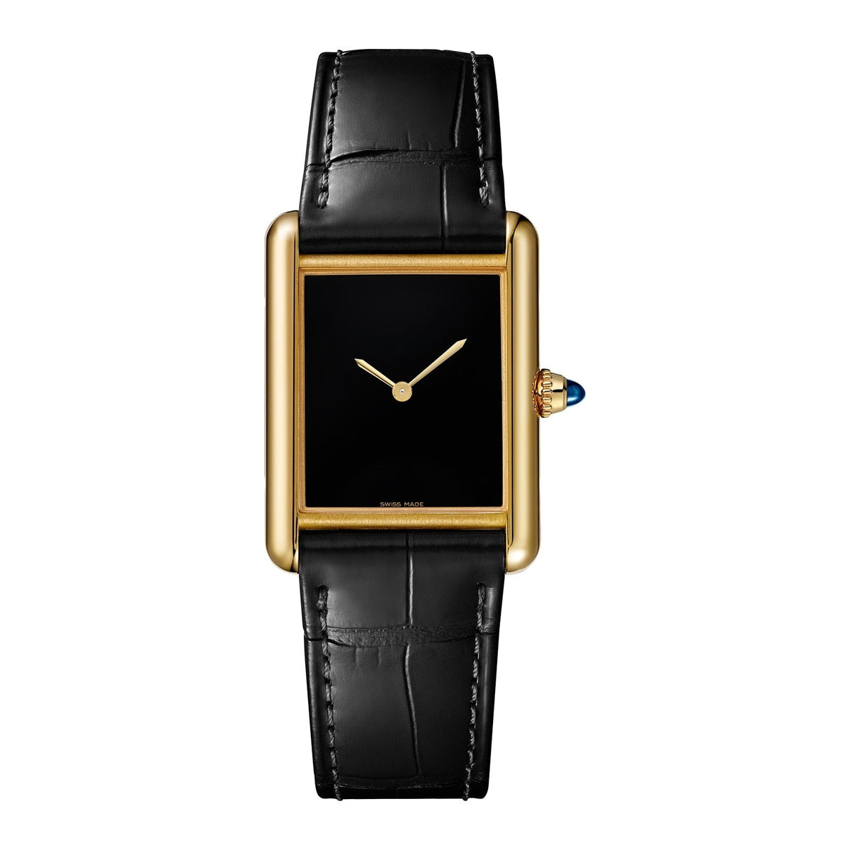 Classic Black 18K Yellow Gold 25.5mm