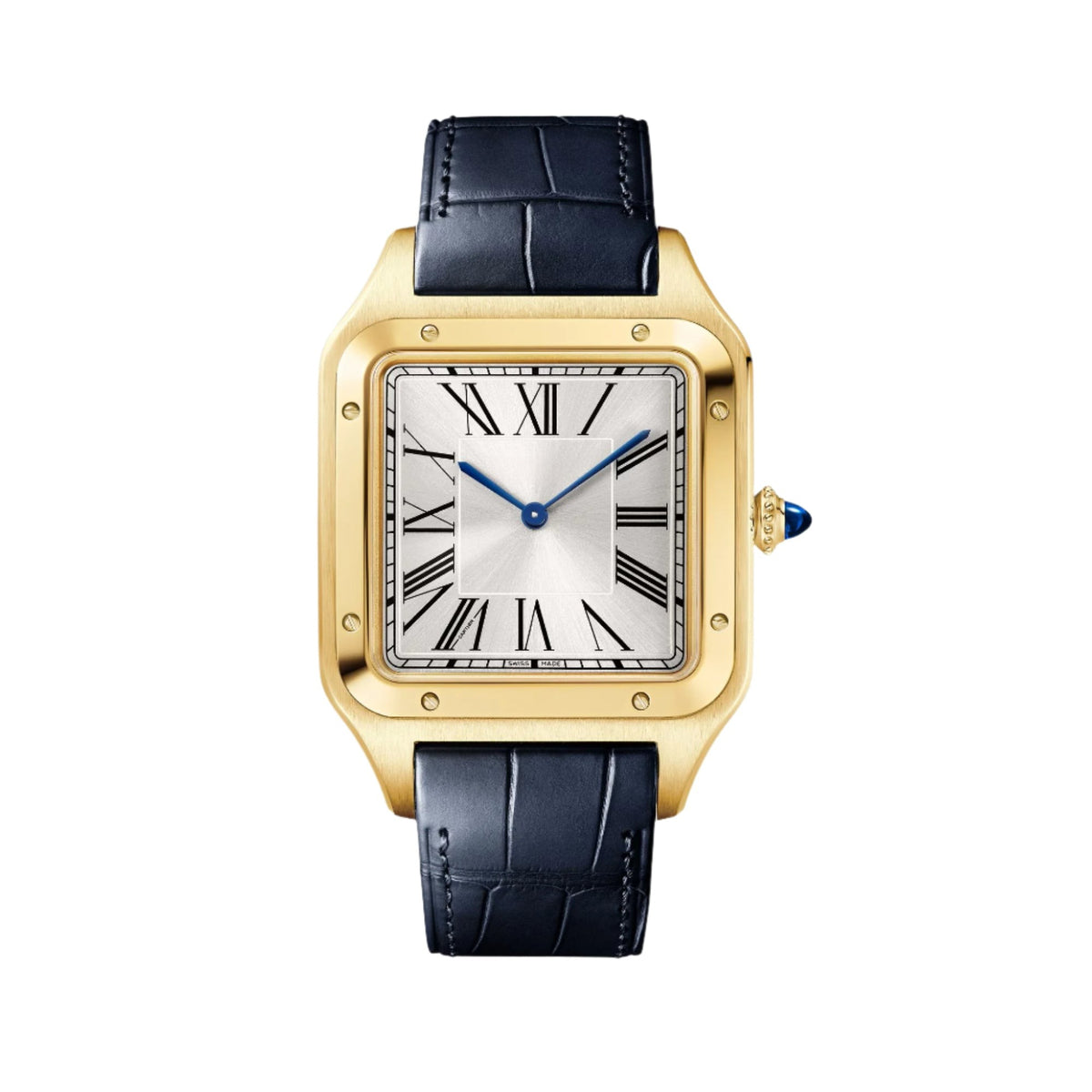 Dress Silver 18K Yellow Gold 34mm