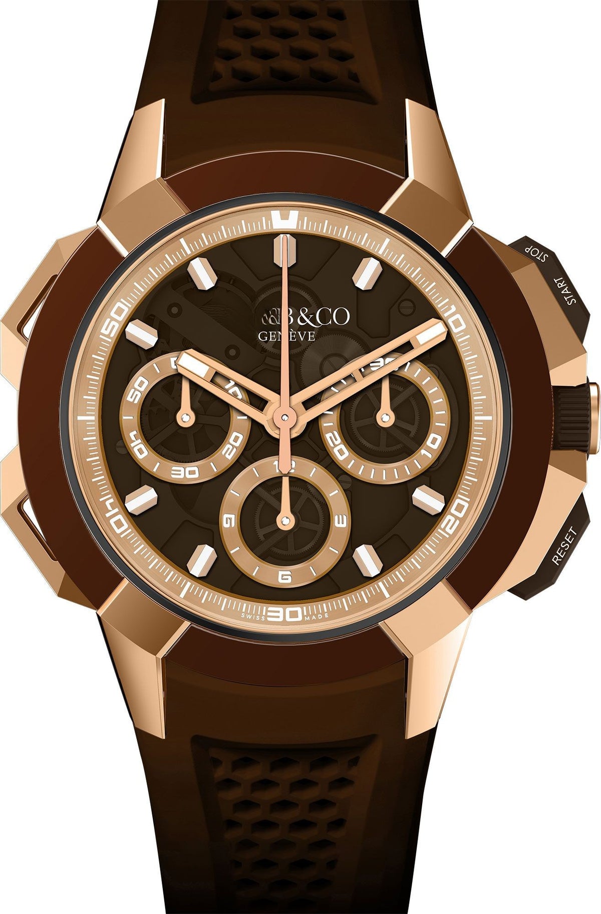 Chronograph Brown 18K Rose Gold 44mm