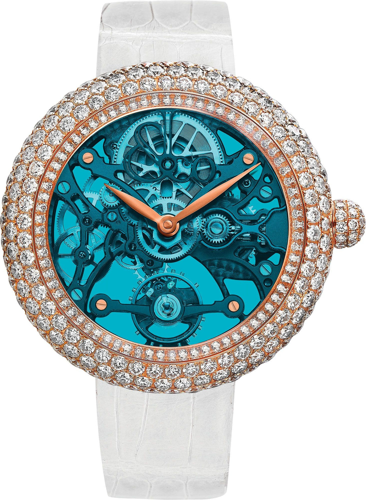 Skeleton Red Rose Gold 44mm
