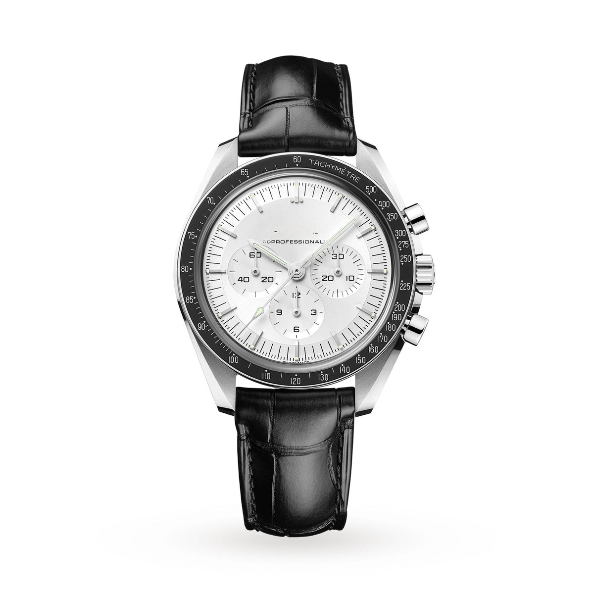 Classic Black 18K White Gold 42mm