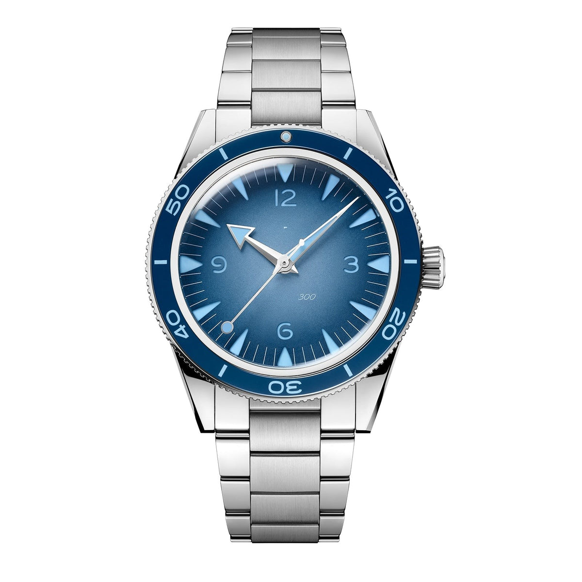 Vintage Blue Stainless Steel 41mm