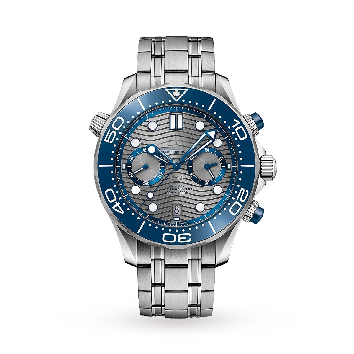 Classic Blue Stainless Steel 44mm