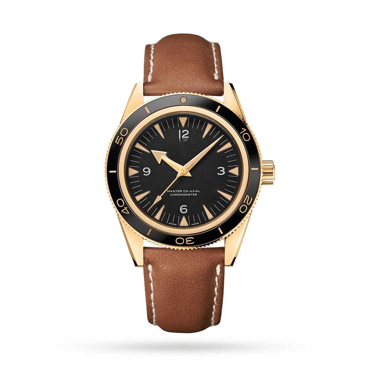 Vintage Black 18K Yellow Gold 41mm