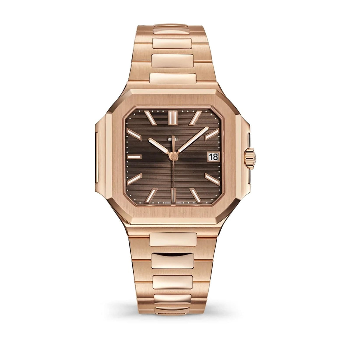Classic Brown 18K Rose Gold 40mm