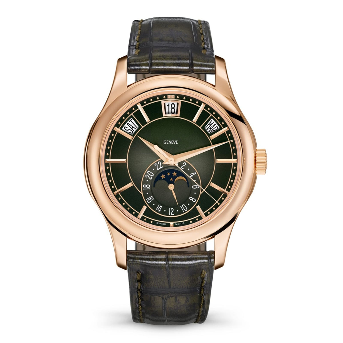 Calendar Black 18K Rose Gold 40mm
