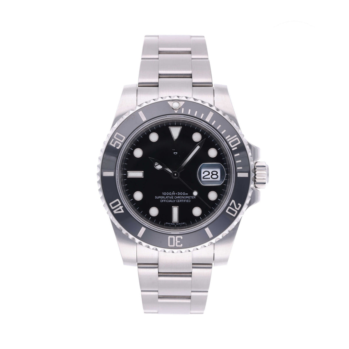 Calendar Black Steel 40mm
