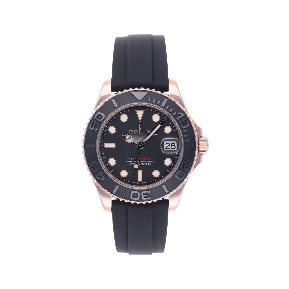 Calendar Black Rose Gold 37mm