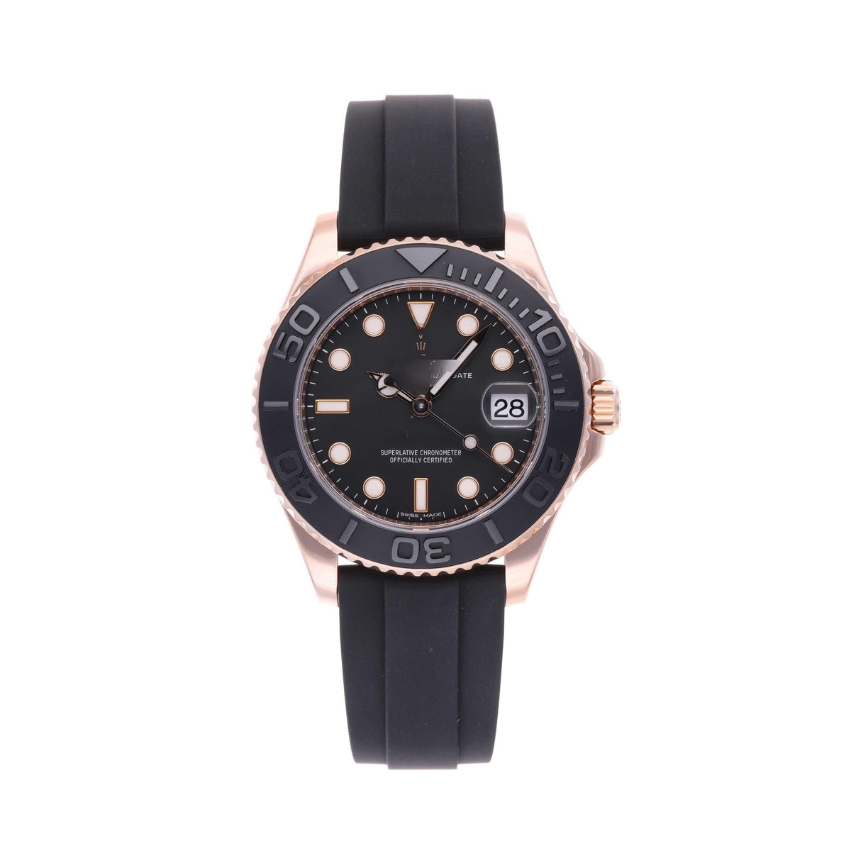 Calendar Black Rose Gold 37mm (2)