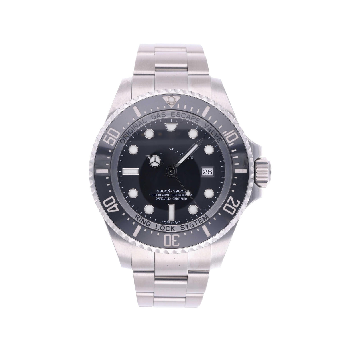 Calendar Black Steel 44mm