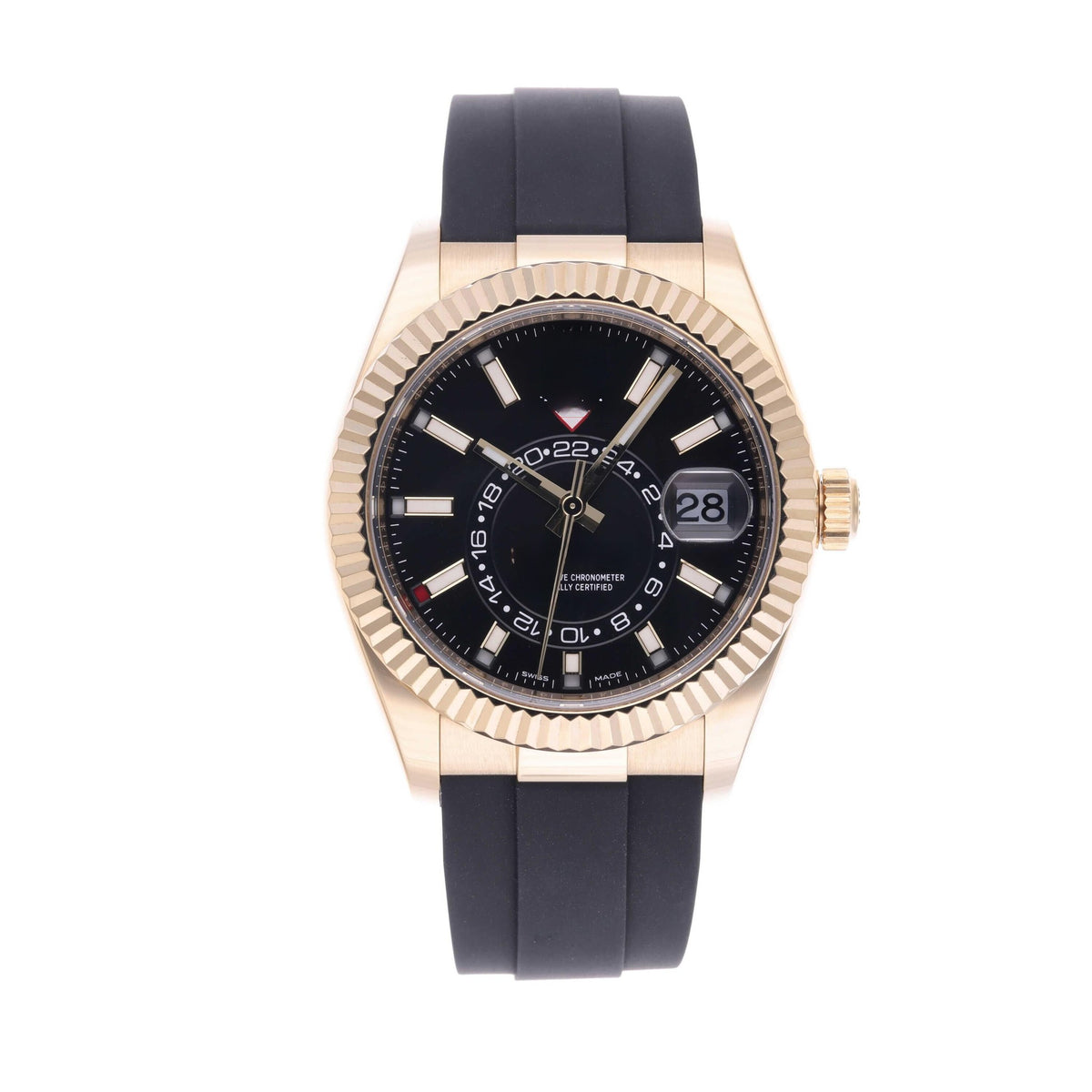Calendar Black Yellow Gold 42mm (2)