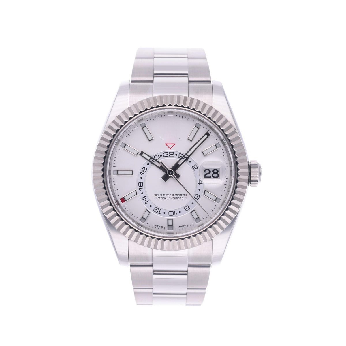 Calendar White Steel 42mm (5)