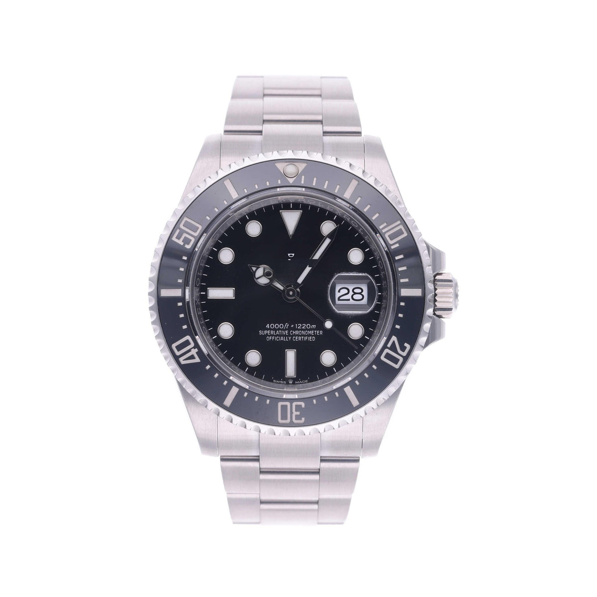 Calendar Black Steel 43mm