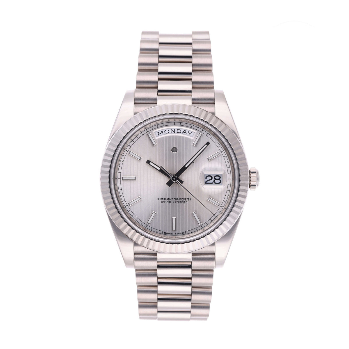 Calendar White White Gold 40mm