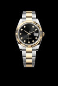 Classic Black Steel and Yellow Gold
