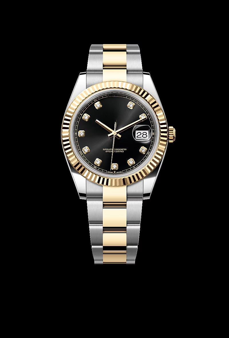 Classic Black Steel and Yellow Gold