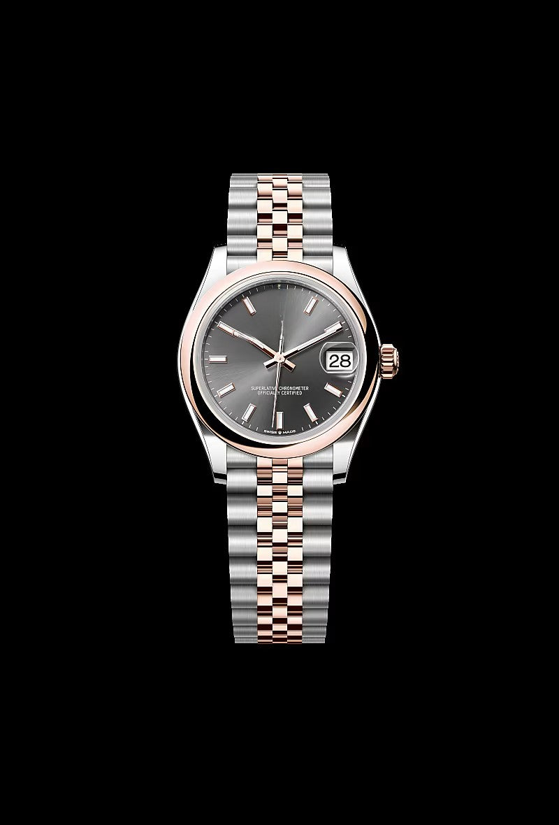 Classic Slate Steel and Rose Gold