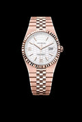 Classic White 18 ct Rose gold 40mm