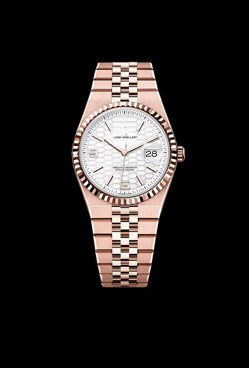 Classic White 18 ct Rose gold 36mm
