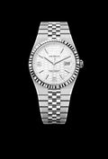 Classic White Steel and White Gold 40mm