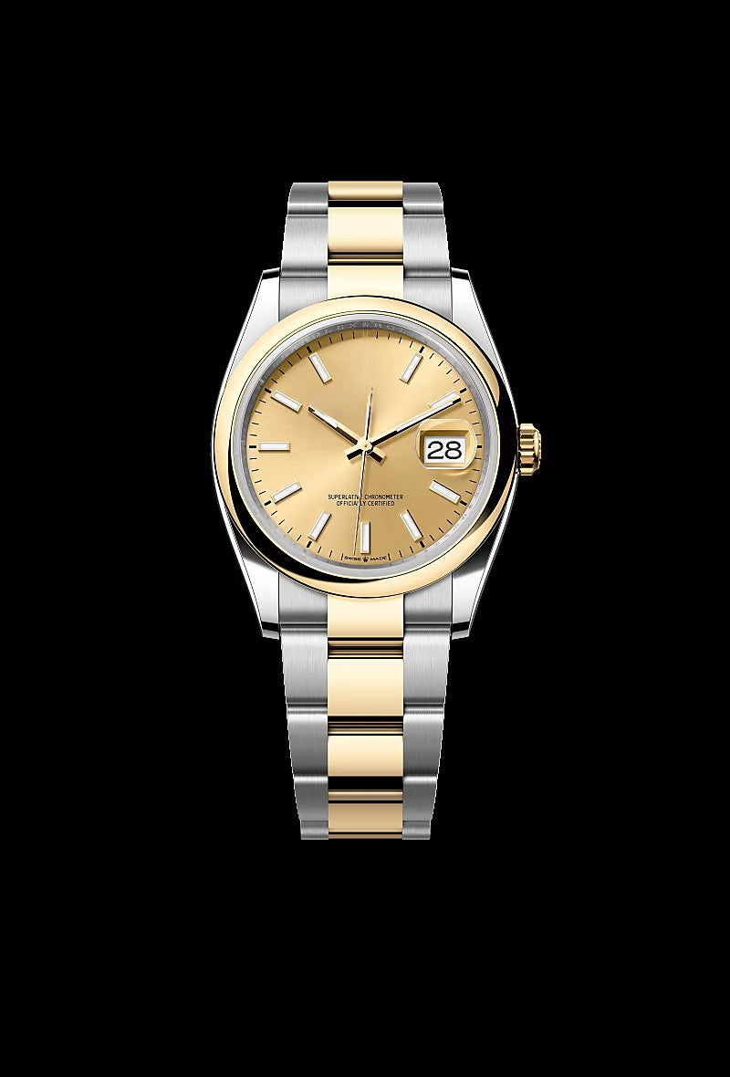 Classic Champagne Steel and Yellow Gold 36mm