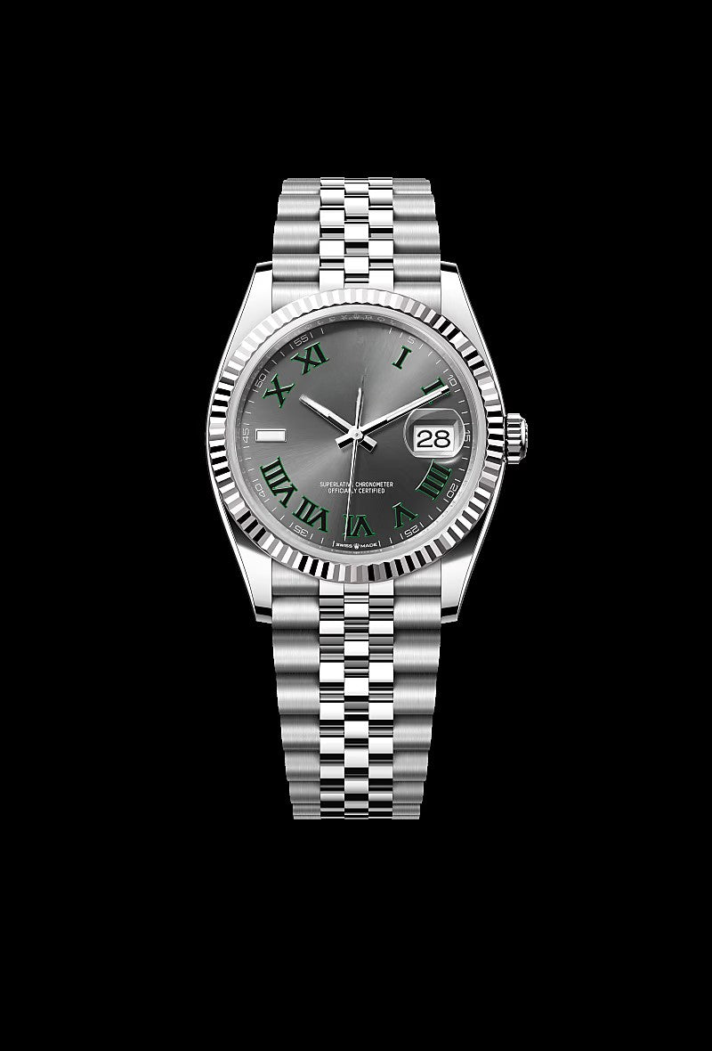 Classic White Steel and White Gold 36mm (2)