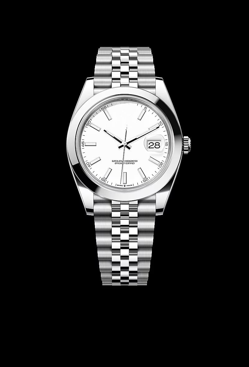 Classic White Steel 41mm