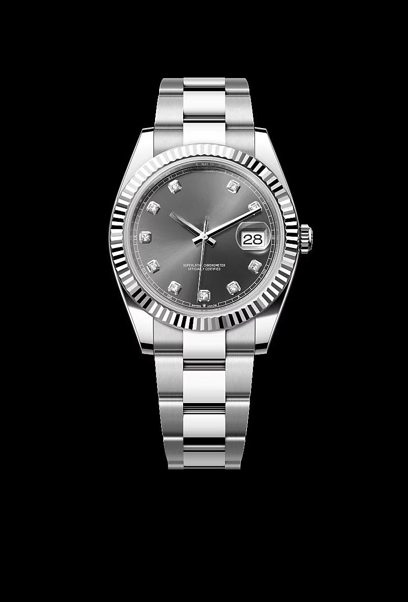 Classic White Steel and White Gold 41mm (2)