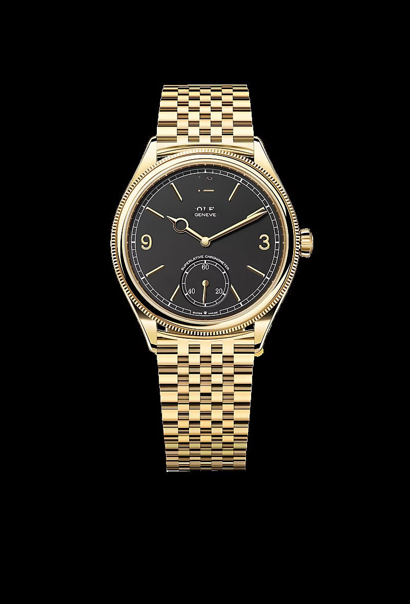 Classic Black 18 ct yellow gold 39mm