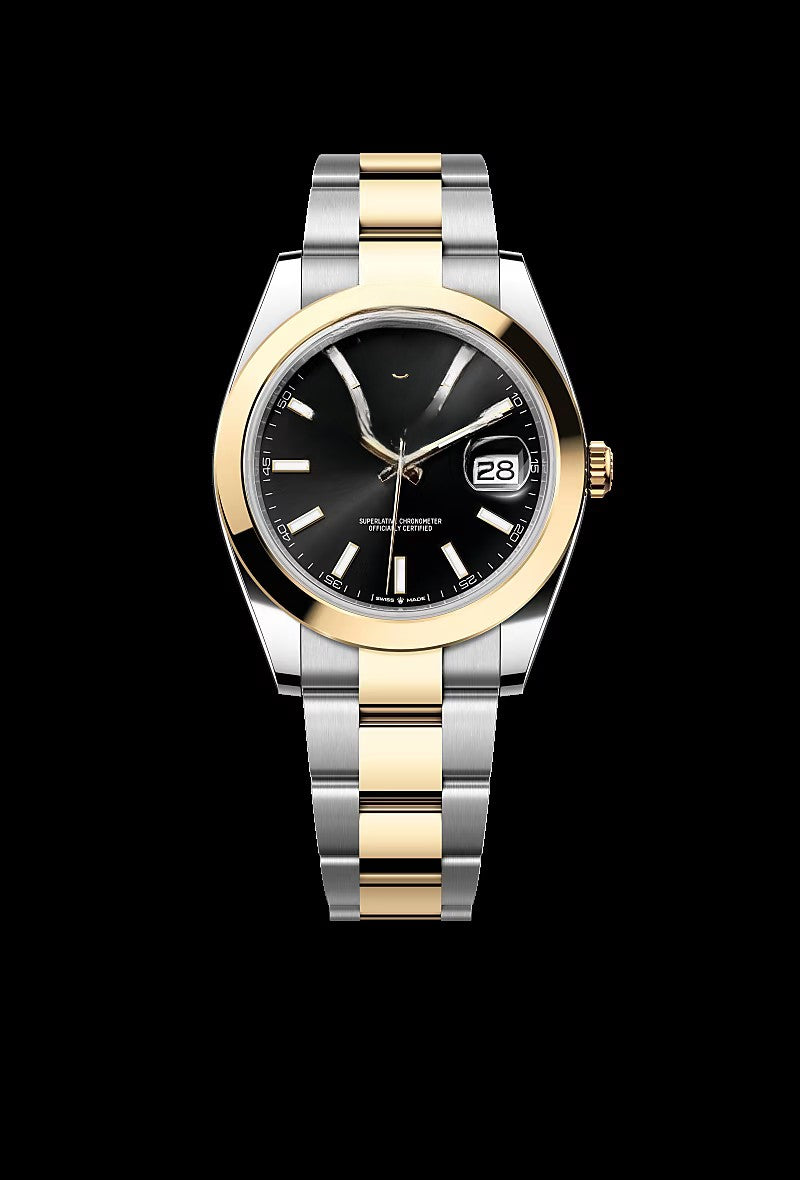 Classic Black Steel and Yellow Gold 41mm (2)
