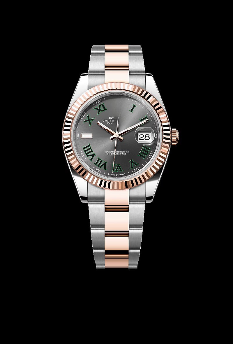 Classic Slate Steel and Rose Gold 41mm