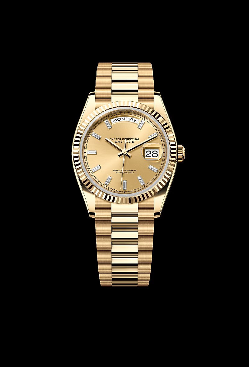 Classic Champagne 18 ct yellow gold 36mm (2)