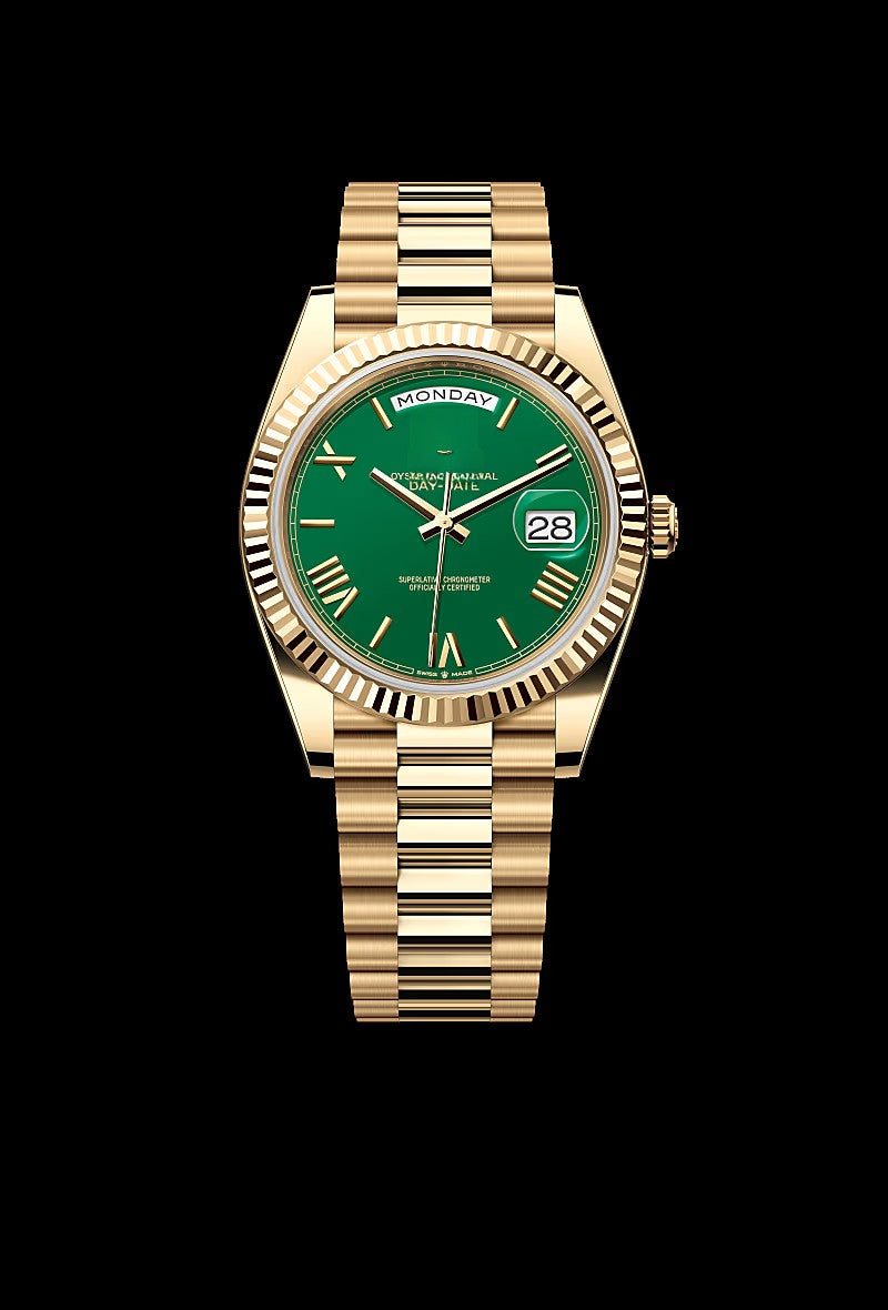 Classic Green 18 ct yellow gold 40mm (2)