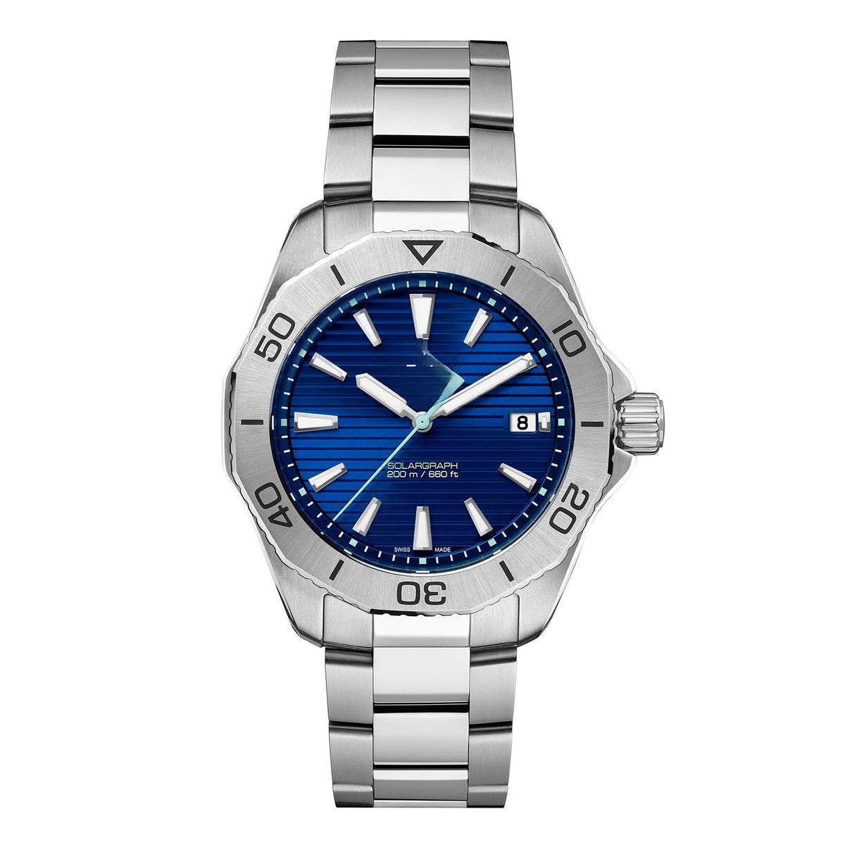 Sports Blue Stainless Steel 40mm