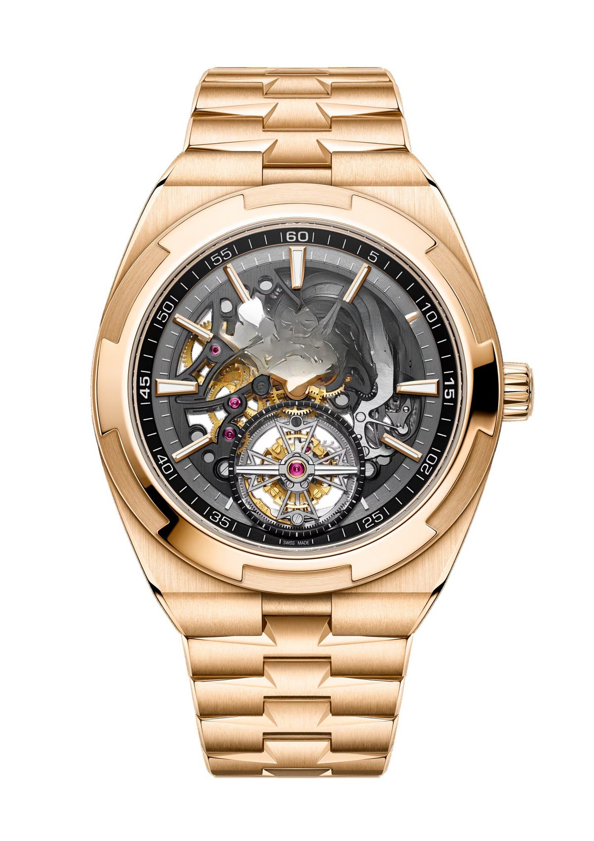 Skeleton Grey 18K Rose Gold 42.5mm