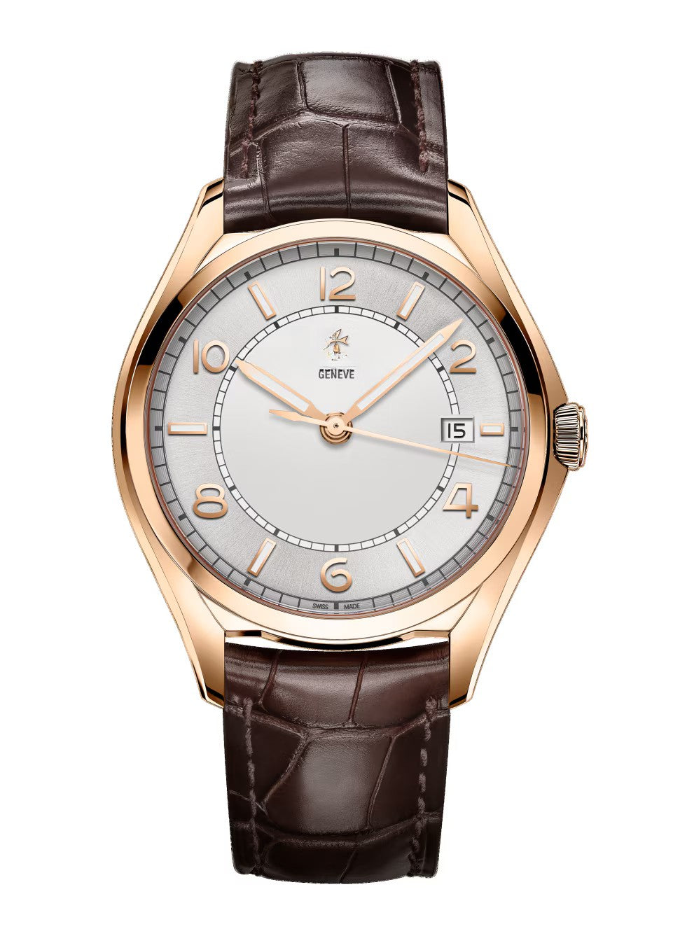 Classic Silver 18K Rose Gold 40mm